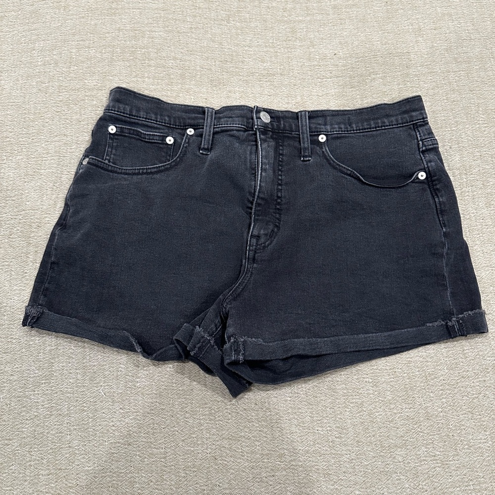 Madewell Black Jean Shorts
